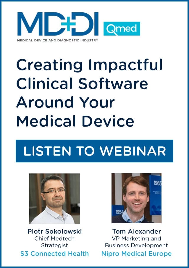 Creating Impactful Clinical Software Around Medical Device webinar feat