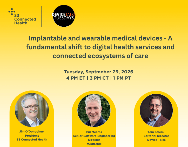 Webinar - Device Talks - Implantable and wearable medical devices