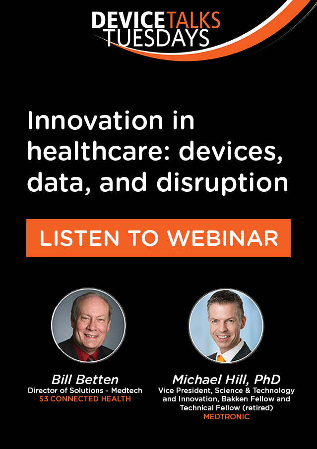 webinar recording - Innovation in healthcare - devices, data, and disruption