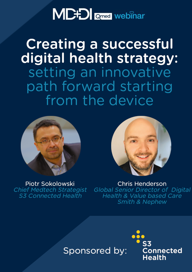 Webinar: Creating a successful digital health strategy: setting an innovative path forward starting from the device